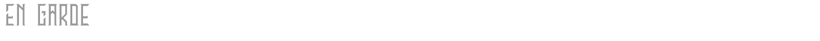 En Garde font preview